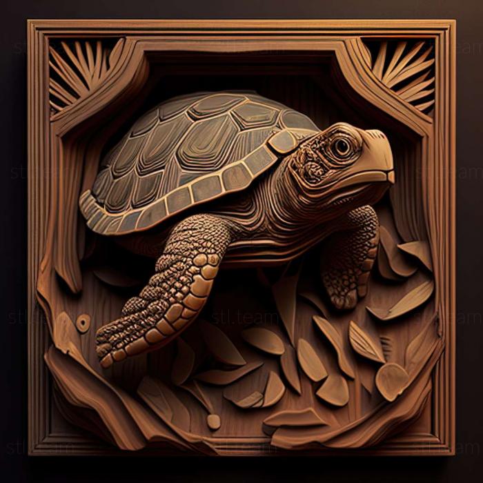3D модель Джонатан Черепаха известное животное (STL)